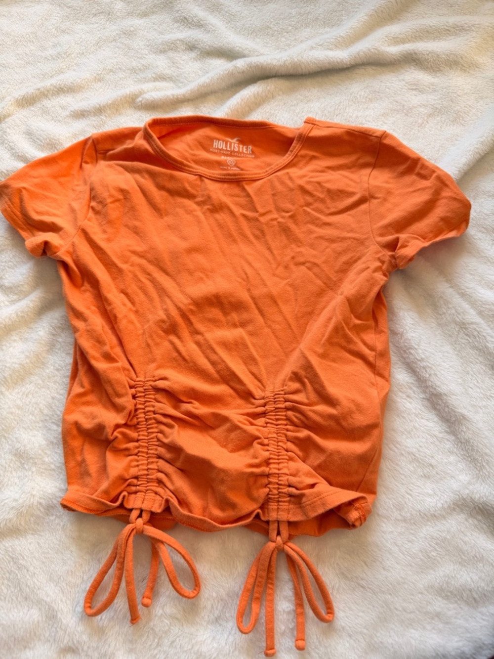 Orange Hollister Baby Tee